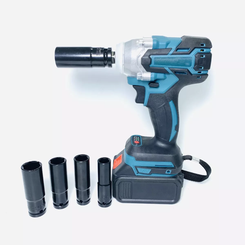 Kit Taladro de Impacto Inalámbrica – Afloja tuercas sin esfuerzo – Potencia y practicidad portátil
