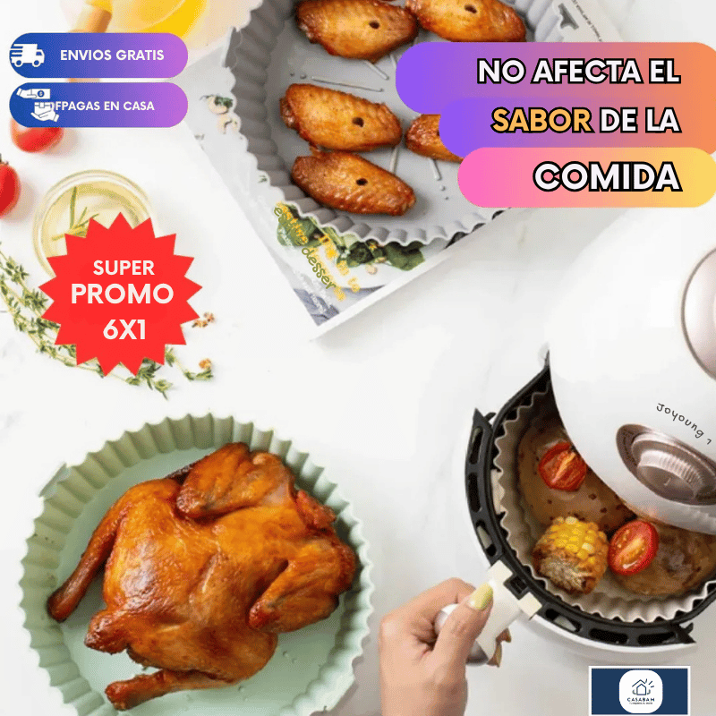 Pack 6 Moldes Antiadherentes – Cocina sin limpiar la freidora cada vez