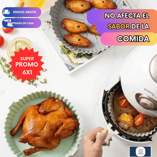 Pack 6 Moldes Antiadherentes – Cocina sin limpiar la freidora cada vez