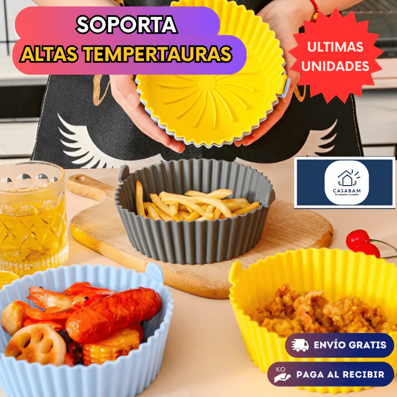 Pack 6 Moldes Antiadherentes – Cocina sin limpiar la freidora cada vez