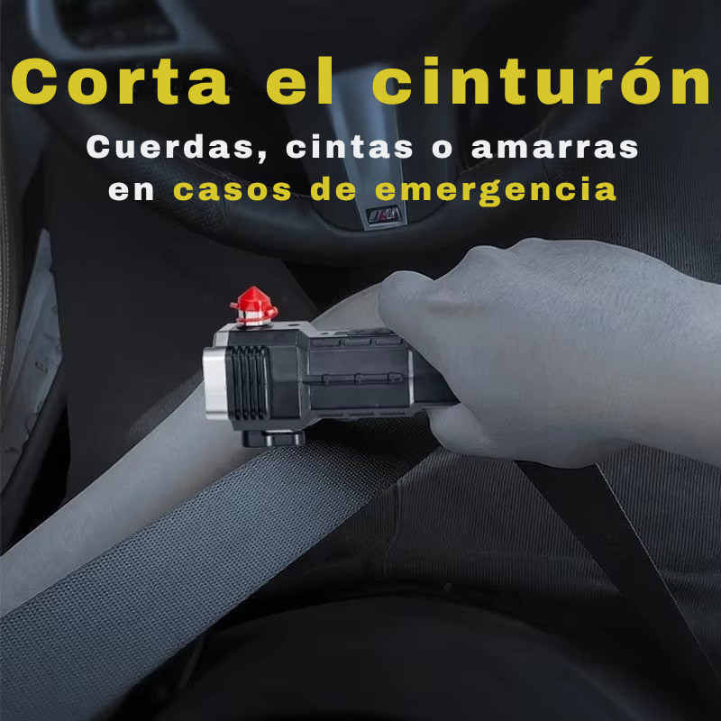 Linterna Táctica – Ilumina, corta y rescata – La herramienta que te protege cuando todo falla