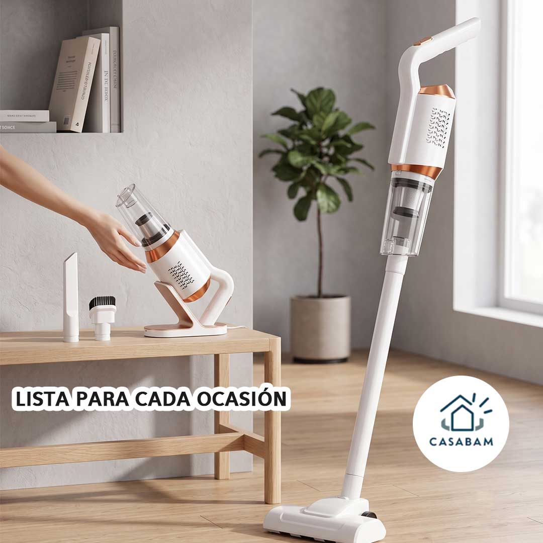 Aspiradora Inalámbrica Recargable - Una sola aspiradora para tu casa, auto y mascotas, sin cables ni complicaciones
