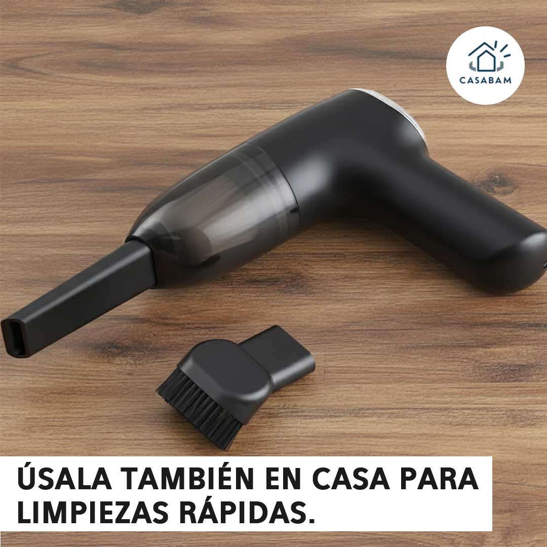 Aspiradora Portátil para Auto – Limpieza Interior – Ahorra en lavados limpiando tu auto cuando quieras