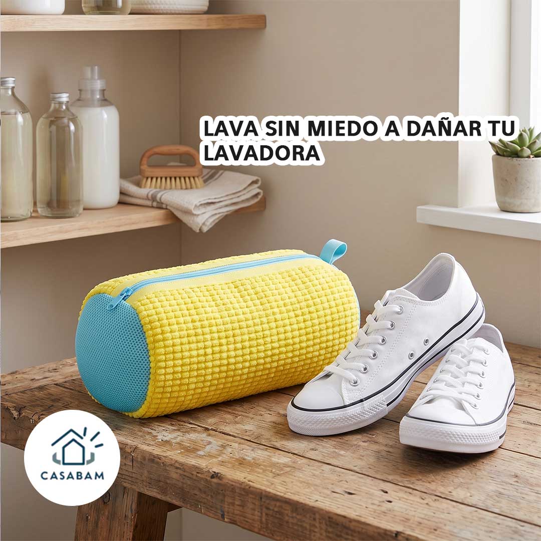Bolsa para lavar zapatos - Protege tenis y lavadora en cada lavado - Tenis frescos y limpios, sin arriesgar nada
