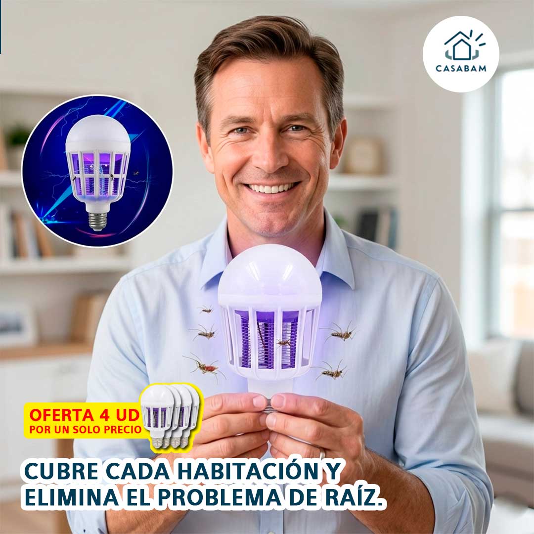 Pack x4 Lámparas Atrapazancudos- Trabaja mientras duermes – Descansa sin zumbidos ni picaduras