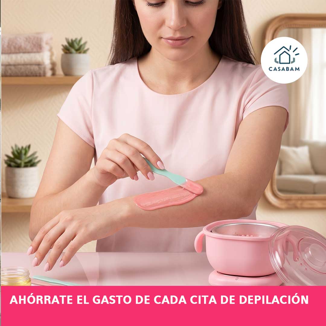 Calentador de cera depiladora - Prepara tu cera al instante - Piel lisa en total privacidad, sin salir de casa