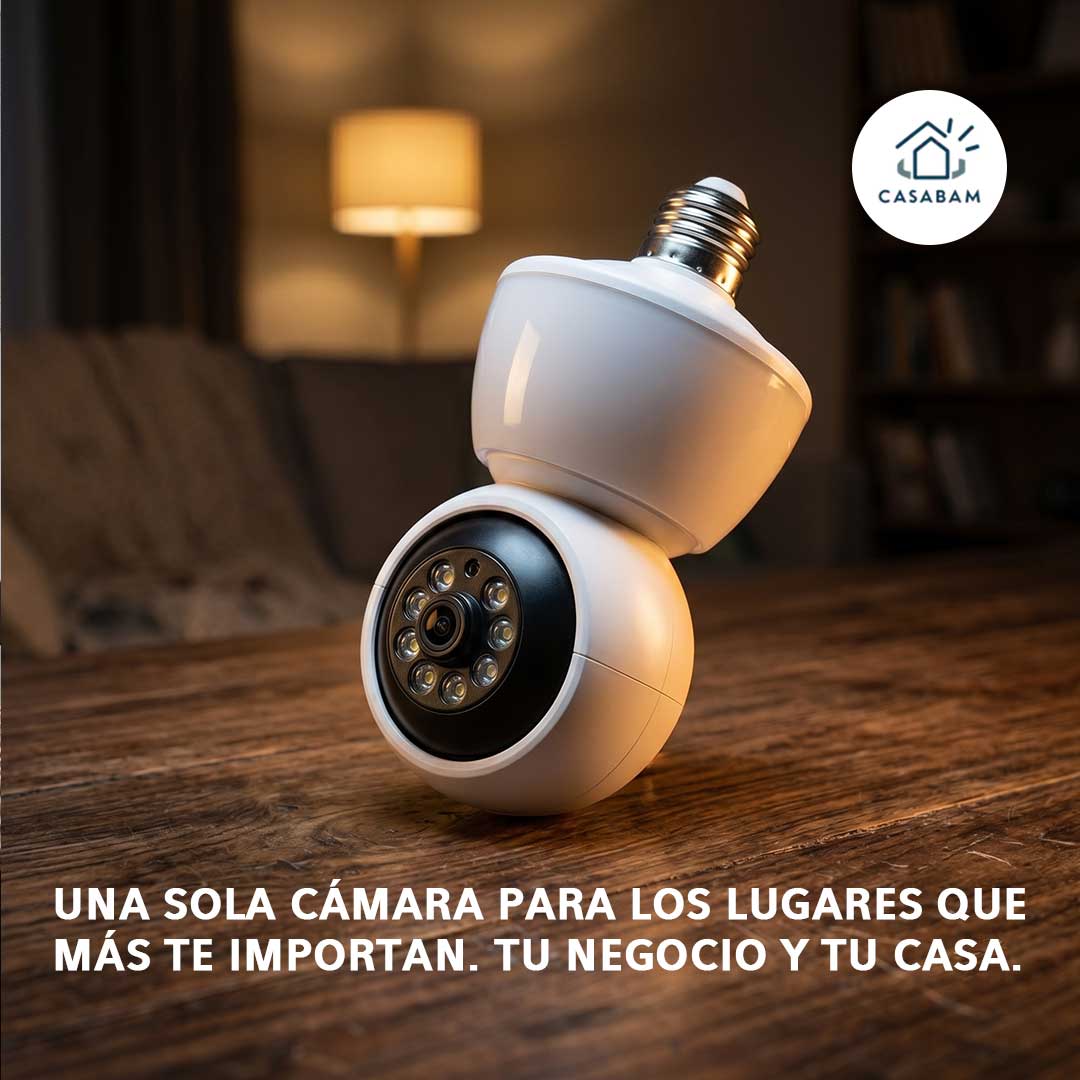 Cámara de Seguridad Inteligente - Vigila en tiempo real día y noche - Cuida tu negocio o tu casa desde tu celular