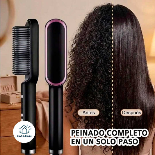 Cepillo Eléctrico Alisador Profesional – Controla y Desenreda – Domina tu Cabello Rebelde Sin Tirones