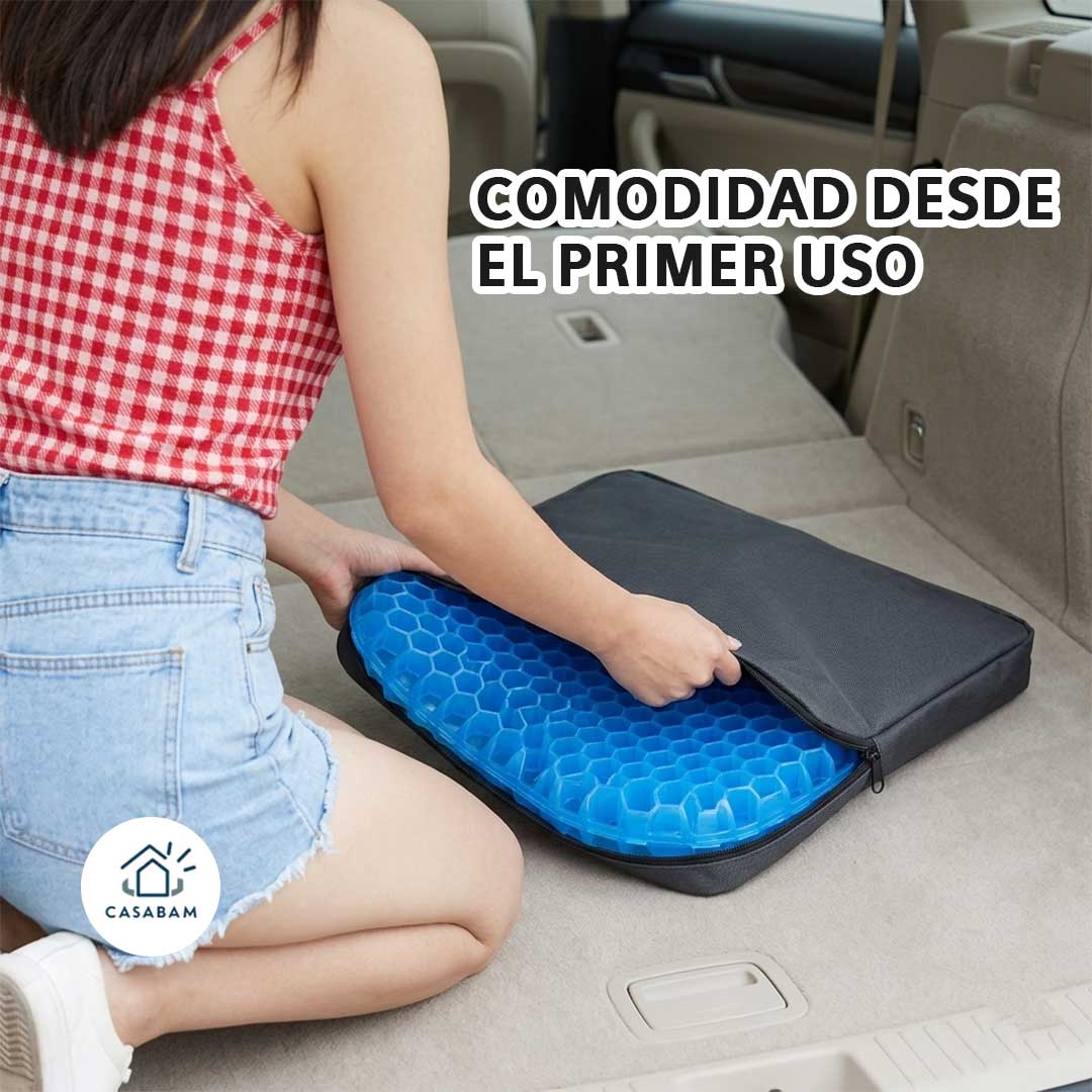 Cojín Ortopédico Panal Gel - Alivia la presión al sentarte - Convierte cualquier asiento en una superficie cómoda