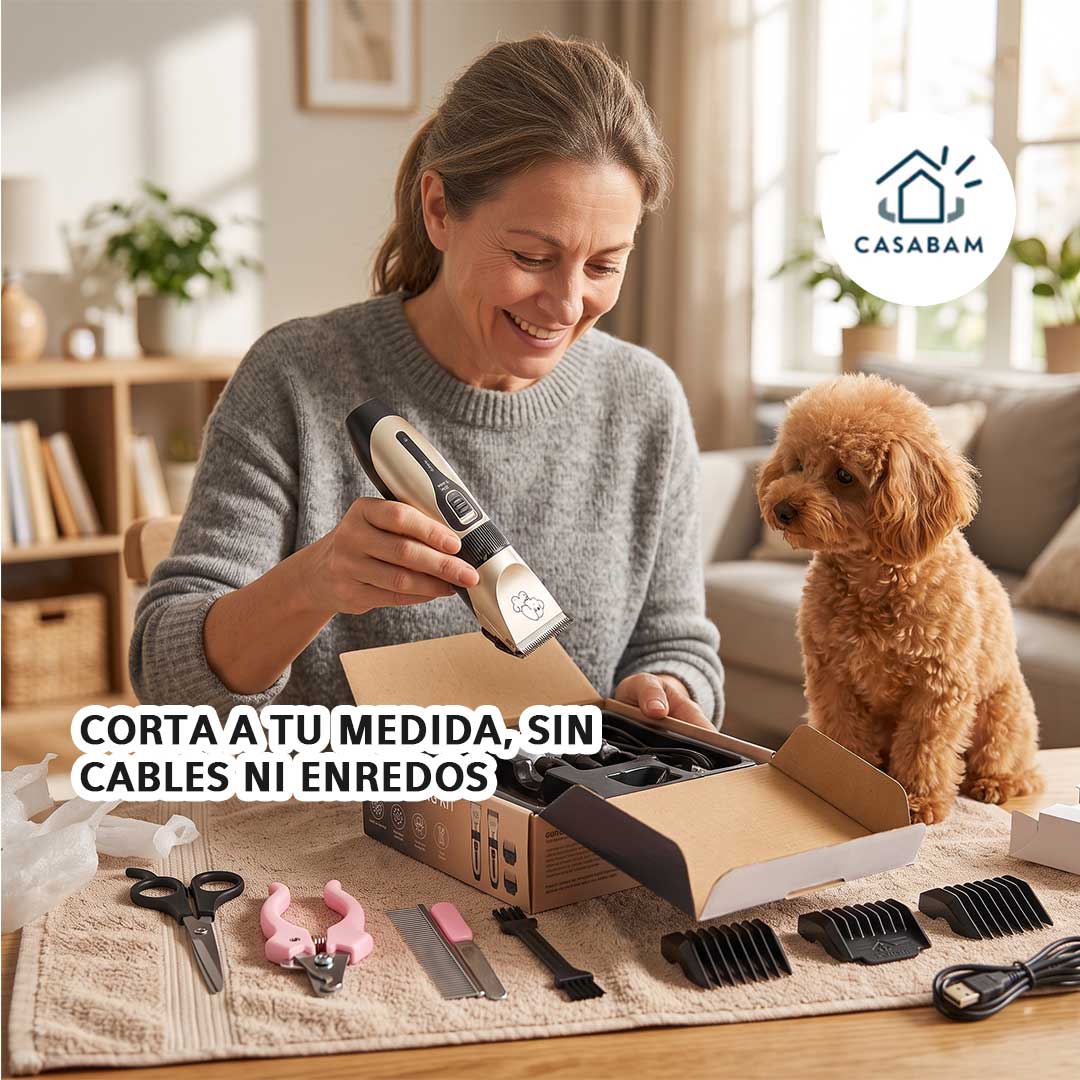 Kit de Peluquería para Mascotas - Corta el pelo de tu mascota sin salir de casa - Tu perro ordenado hoy mismo