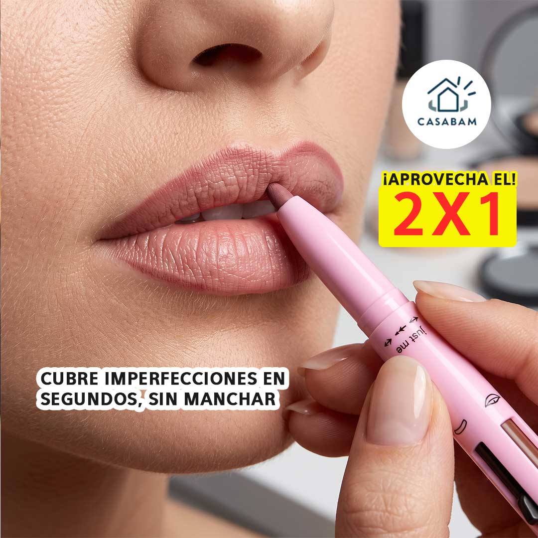 Lápiz de Maquillaje 4 en 1 - Aplica corrector, iluminador y más al instante - Lista en segundos