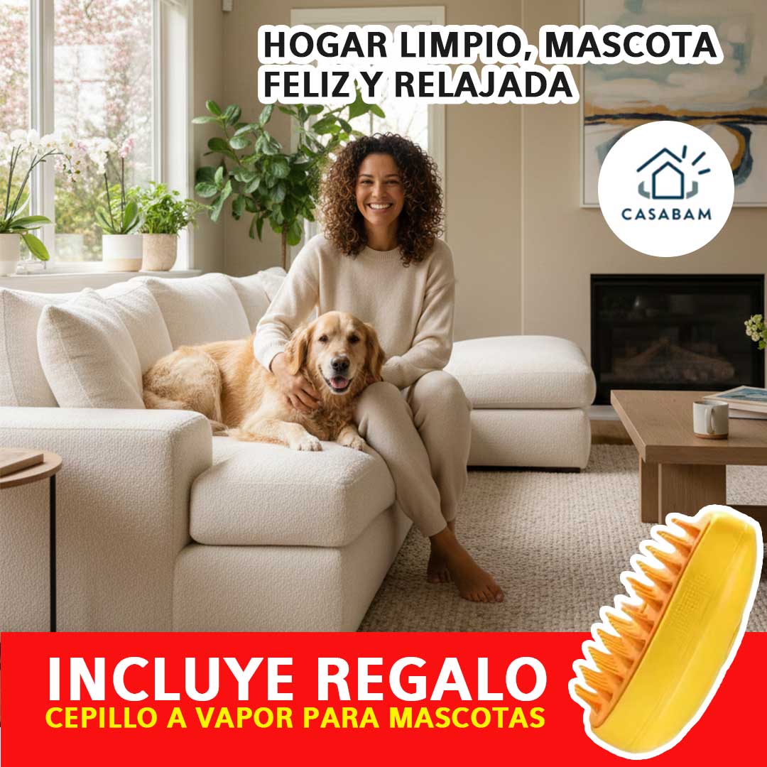 Guante Quita Pelos + Cepillo de Vapor – Retira pelos sin esfuerzo – Mantén tu ropa y muebles impecables.