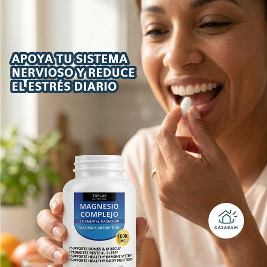 Magnesium Complex – Recuperación muscular diaria – Mejora la calidad de tu sueño y despierta con sensación real de descanso cada mañana
