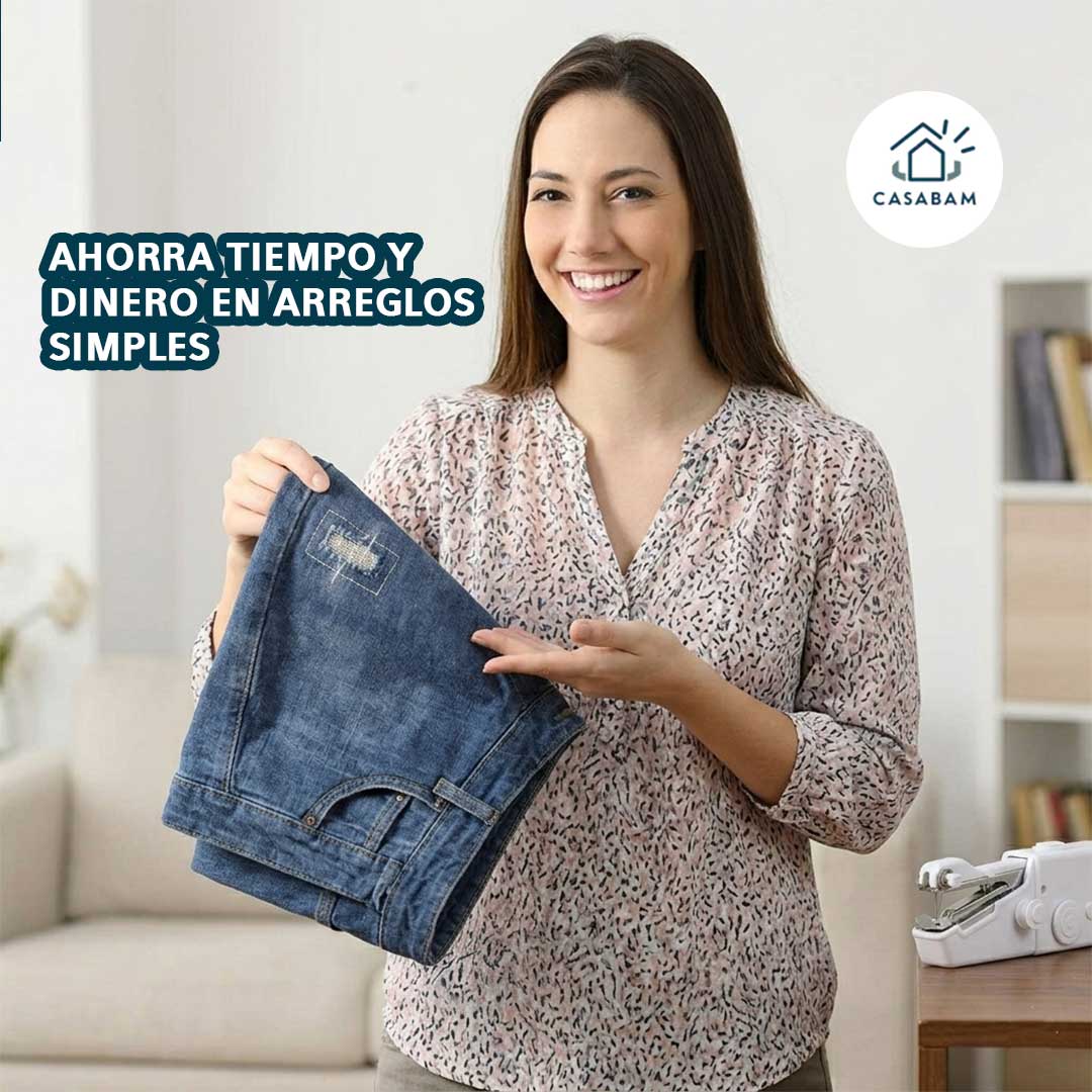 Máquina De Coser Portátil Mini de MANO - Repara prendas fácilmente - Arregla tu ropa rápido sin salir de casa