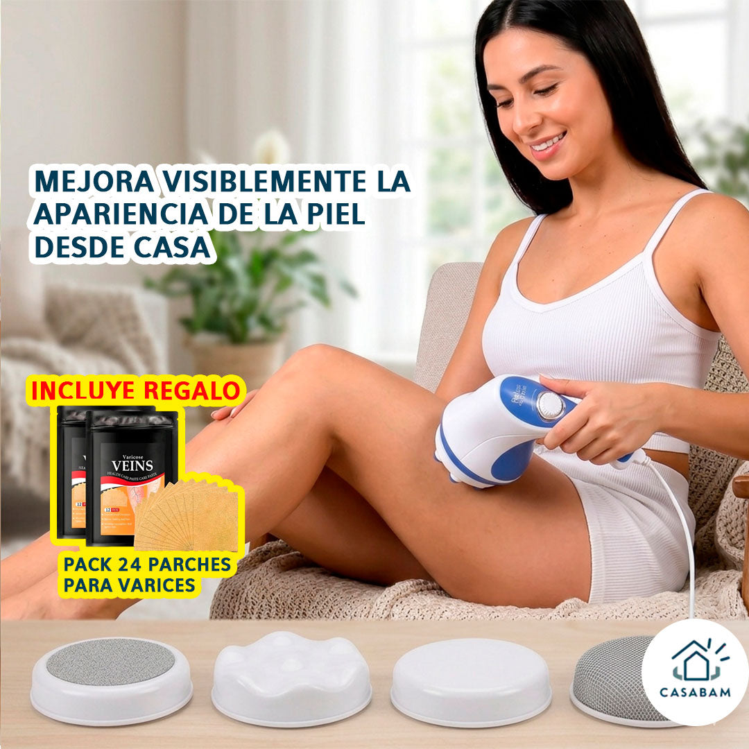 Masajeador Relajante y elimina Celulitis – Relajación Muscular Profesional - mejora la apariencia de la celulitis en minutos al día