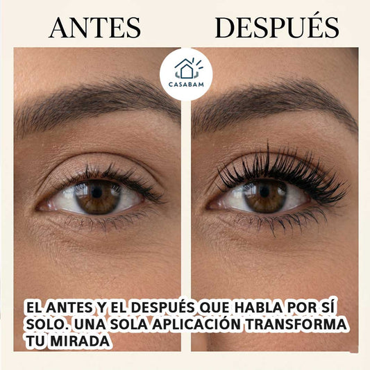Mascara para pestañas con delineador - Alarga pestañas y define - Una sola aplicación y perfectas en todo momento