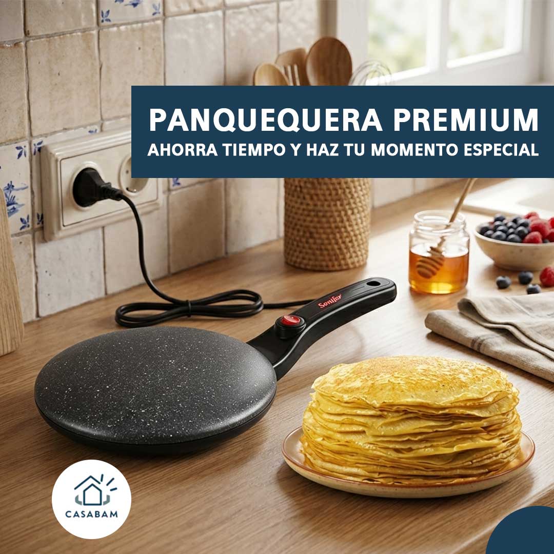 Panquequera - Cocina Fácil y Sin Esfuerzo - Logra crepes delgados perfectos desde el primer uso