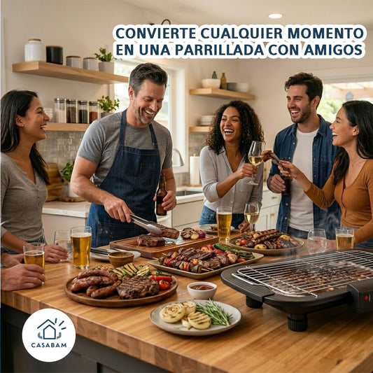 Parrilla Eléctrica para Asados – Sin humo – Disfruta parrilladas en casa sin carbón ni complicaciones