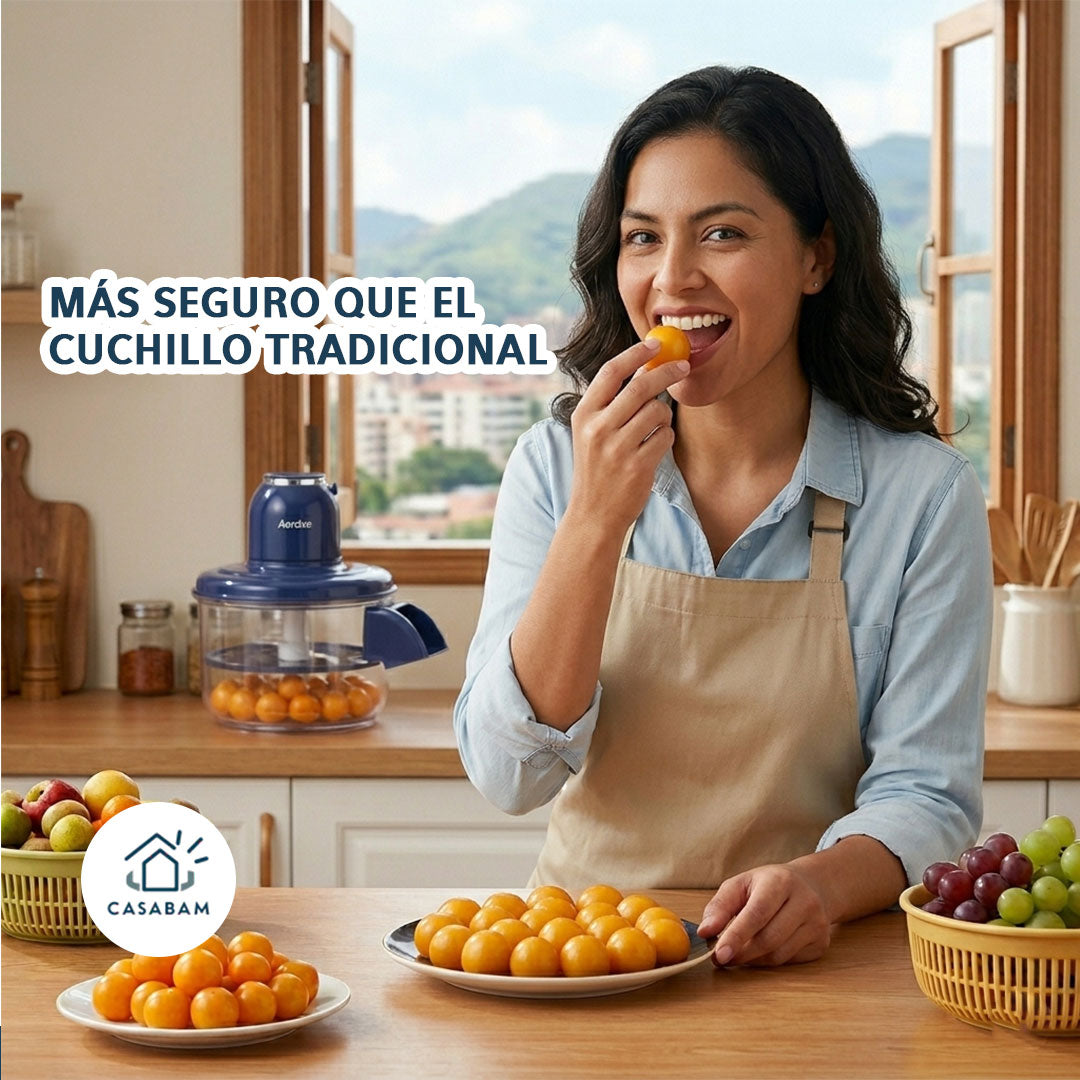 Pelador Eléctrico De Frutas - rápido y seguro – Pela frutas y verduras en segundos sin esfuerzo ni riesgo