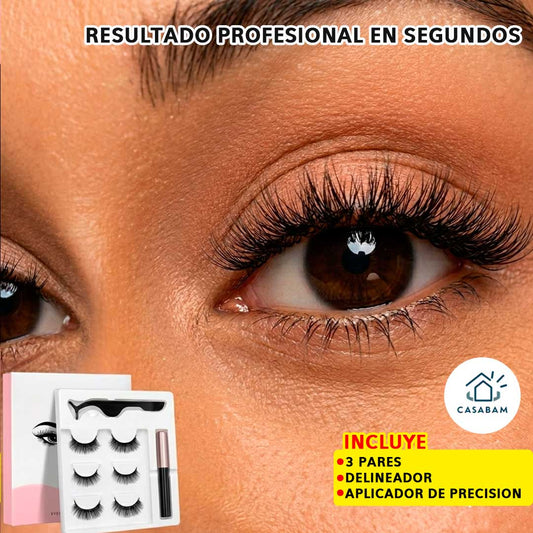 Kit Pestañas Magnéticas InstantLook – Aplicación en un solo paso – Delinea y luce mirada impactante al instante