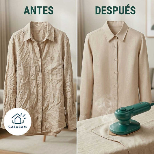 Plancha de Vapor Portátil – Quita arrugas al instante – Empieza tu día con imagen profesional sin perder tiempo