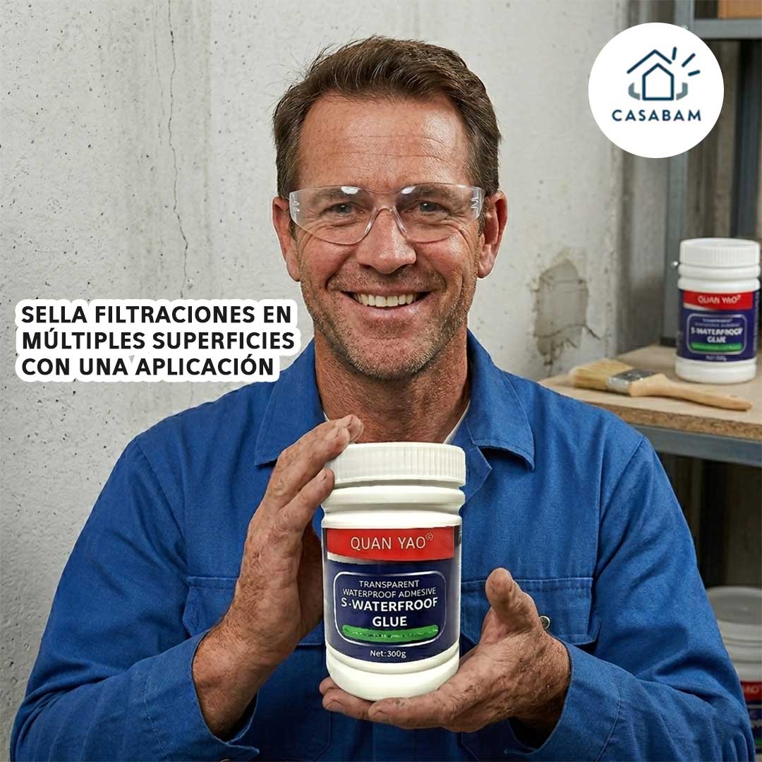 Pack x3 Sellador Impermeable Transparente 300g – Sella Filtraciones al Instante – Sin Obras ni Reparaciones Costosas