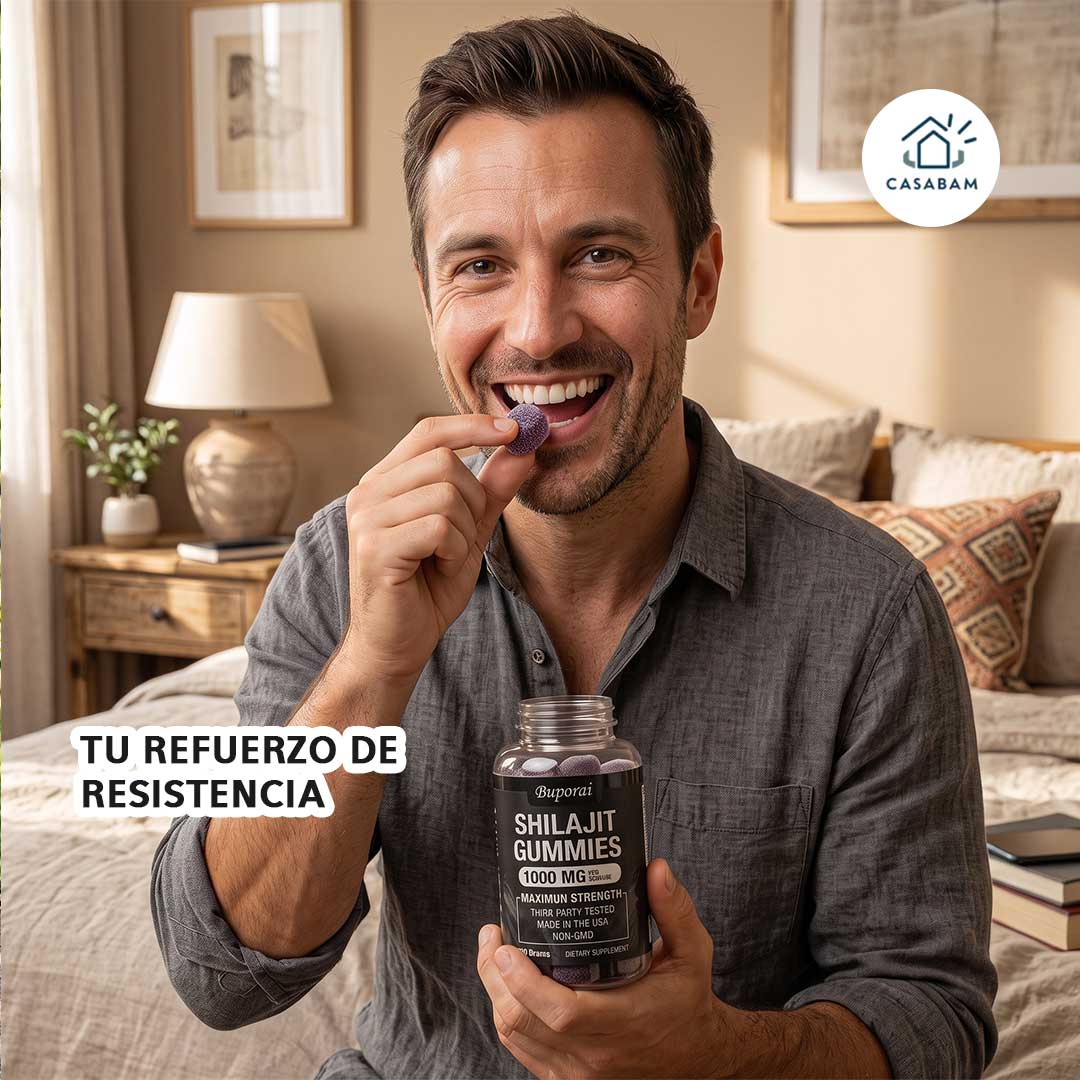 Shilajit Gomitas - Energía natural para todo el día - Llega al final del día con energía, sin depender del café