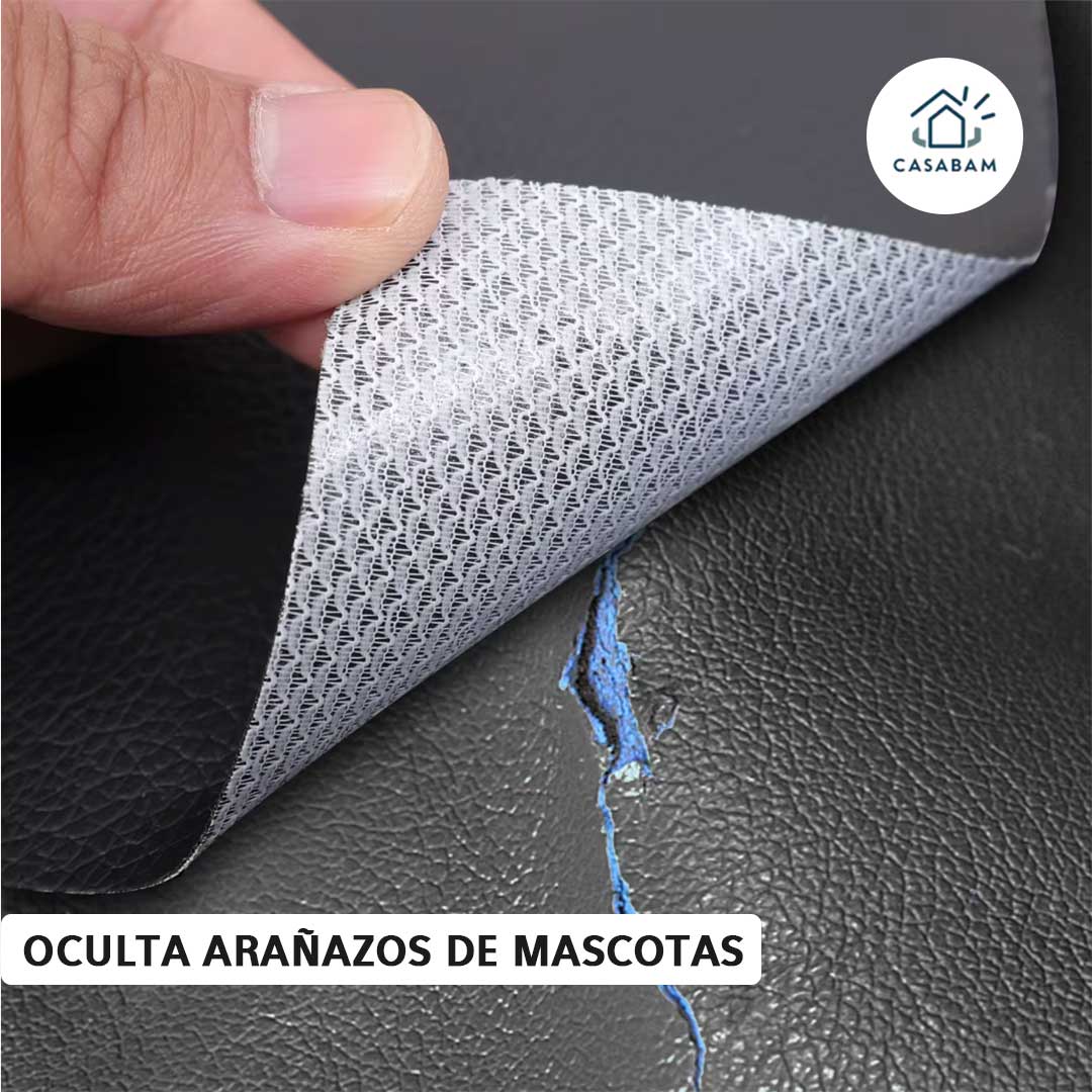 Parche de Cuero Autoadhesivo - Repara rasgaduras fácilmente - Devuelve la vida a sofás, sillas y chaquetas en minutos sin reemplazos costosos
