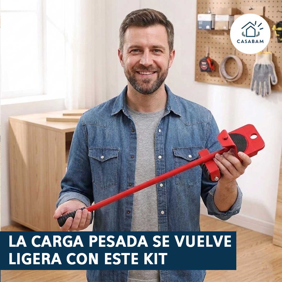 Kit Mueve Muebles - Levanta y desliza muebles pesados - Muévelos tú solo sin esfuerzo