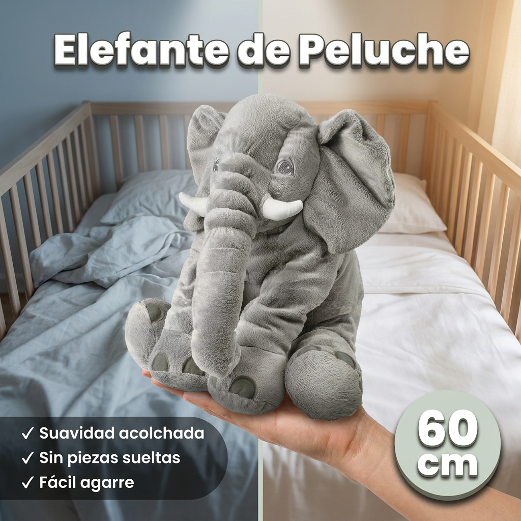 Elefante de Peluche - Su mejor compañero en sus días de diversión