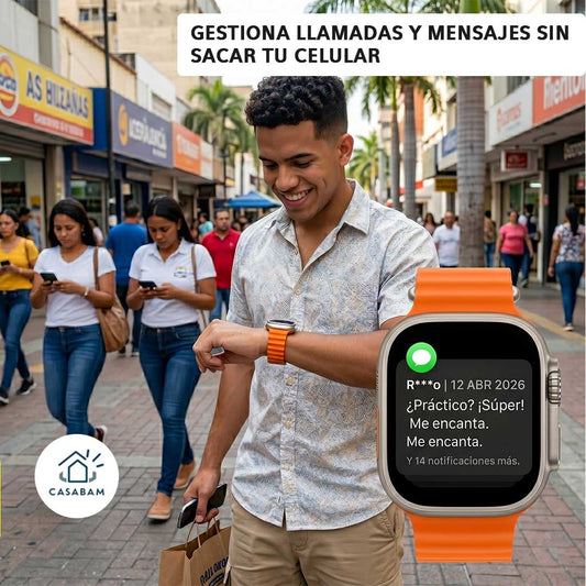 Combo Smartwatch I8 Ultra + Audífonos Bluetooth – Tecnología Completa – Obtenlos sin pagar más por separado