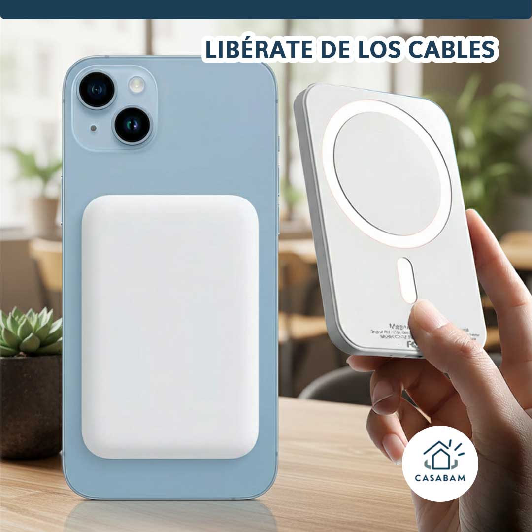 PowerBank - Carga inalámbrica rápida - Libérate de los cables y fluye con tu ritmo de vida.