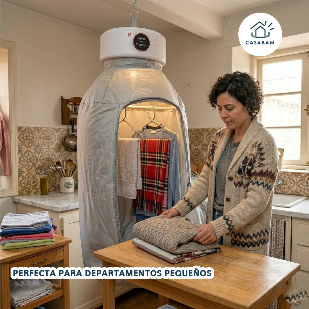 Secadora Portátil Plegable Pro – Seca en Cualquier Lugar – Ropa seca en horas sin depender del clima ni un patio