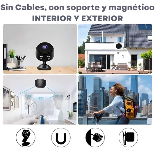 Mini Cámara Espía WiFi  – OFERTA 2X1 - Seguridad Total Vigila Dentro y Fuera