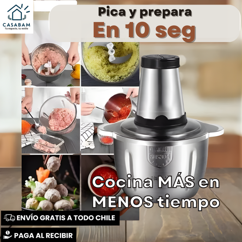 Picadora Eléctrica 2L – Pica y Prepara en Segundos – Cocina Más en Menos Tiempo