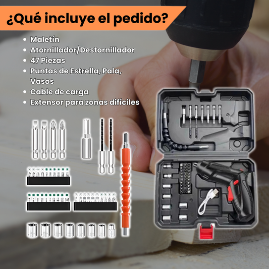 Destornillador Inalambrico 47 PCS