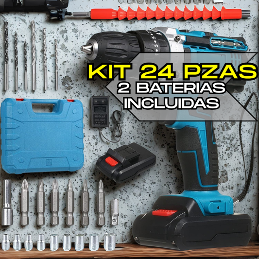 Taladro Kit 24 – Todo lo que necesitas en una sola herramienta