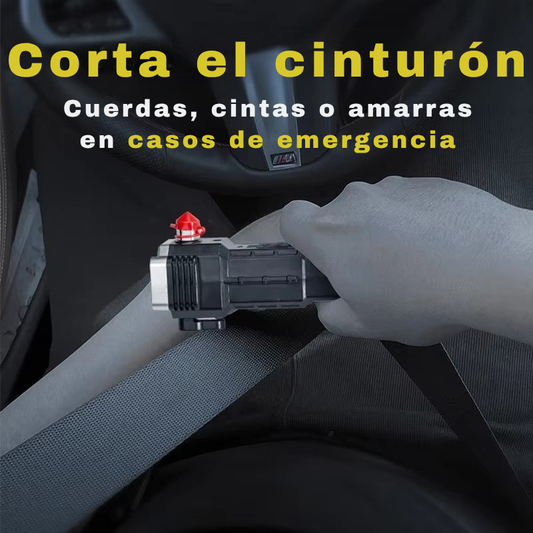 Linterna Táctica – Ilumina, corta y rescata – La herramienta que te protege cuando todo falla