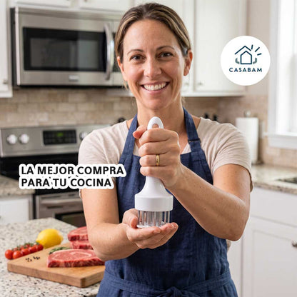 Ablandador de Carne - Perfora y suaviza cortes duros - Ablanda cualquier carne en segundos.