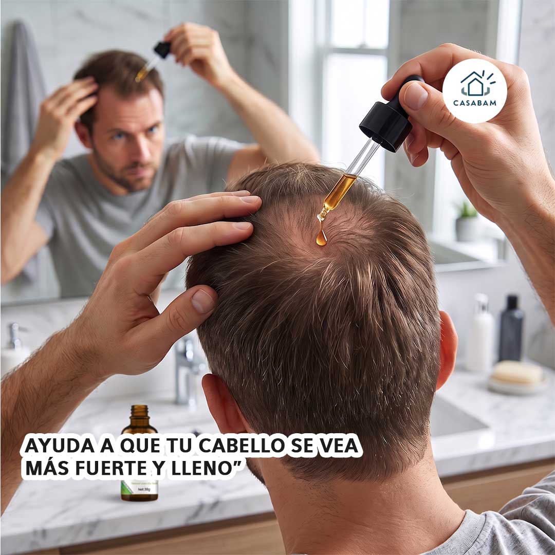 Aceite Capilar Anti Caída - Fortalece la raíz del cabello - Frena la caída antes de que sea tarde