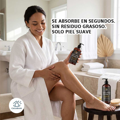 Aceite Masaje Corporal Reafirmante 240ml - Hidrata, reafirma y combate el envejecimiento de la piel - En menos de un mes