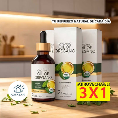Aceite de Orégano Orgánico - Refuerza tus defensas naturalmente - Fortalece tu cuerpo sin químicos ni aditivos