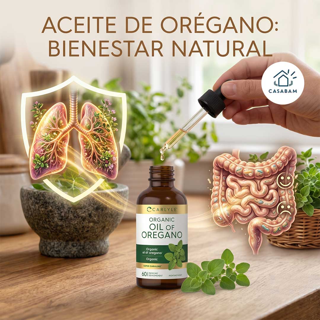 Aceite de Orégano Orgánico - Refuerza tus defensas naturalmente - Fortalece tu cuerpo sin químicos ni aditivos