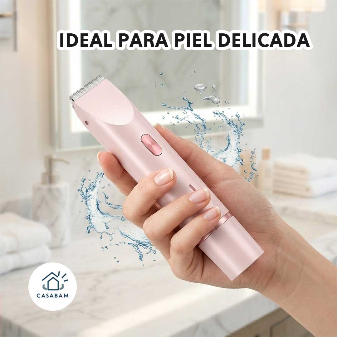 Afeitadora eléctrica recargable para mujer - Depila en casa con resultado profesional, sin gastar en salones ni ceras