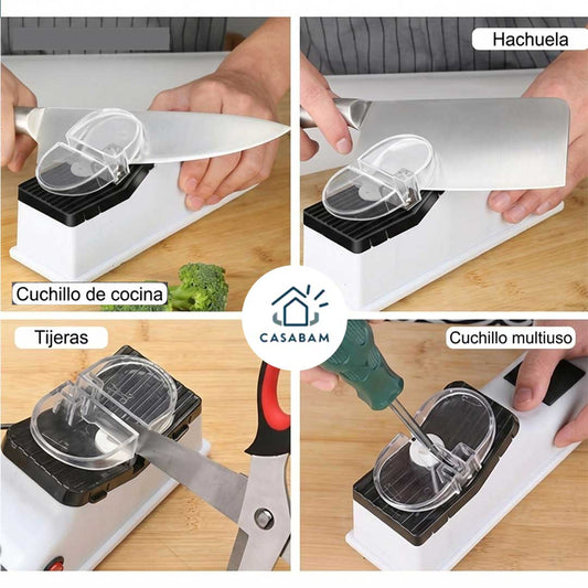 Afilador Eléctrico – Afila y renueva cuchillos – Mantén tus cuchillos como nuevos y evita gastar en reemplazos innecesarios.
