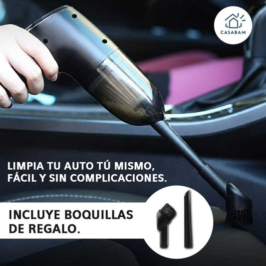 Aspiradora Portátil para Auto – Limpieza Interior – Ahorra en lavados limpiando tu auto cuando quieras