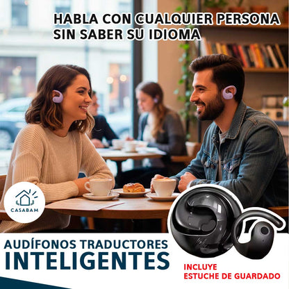 Audífonos Traductores Inteligentes - Traducción en Tiempo Real - Comunícate con cualquier persona sin saber su idioma