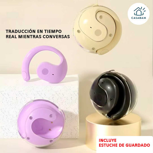 Audífonos Traductores Inteligentes - Traducción en Tiempo Real - Comunícate con cualquier persona sin saber su idioma