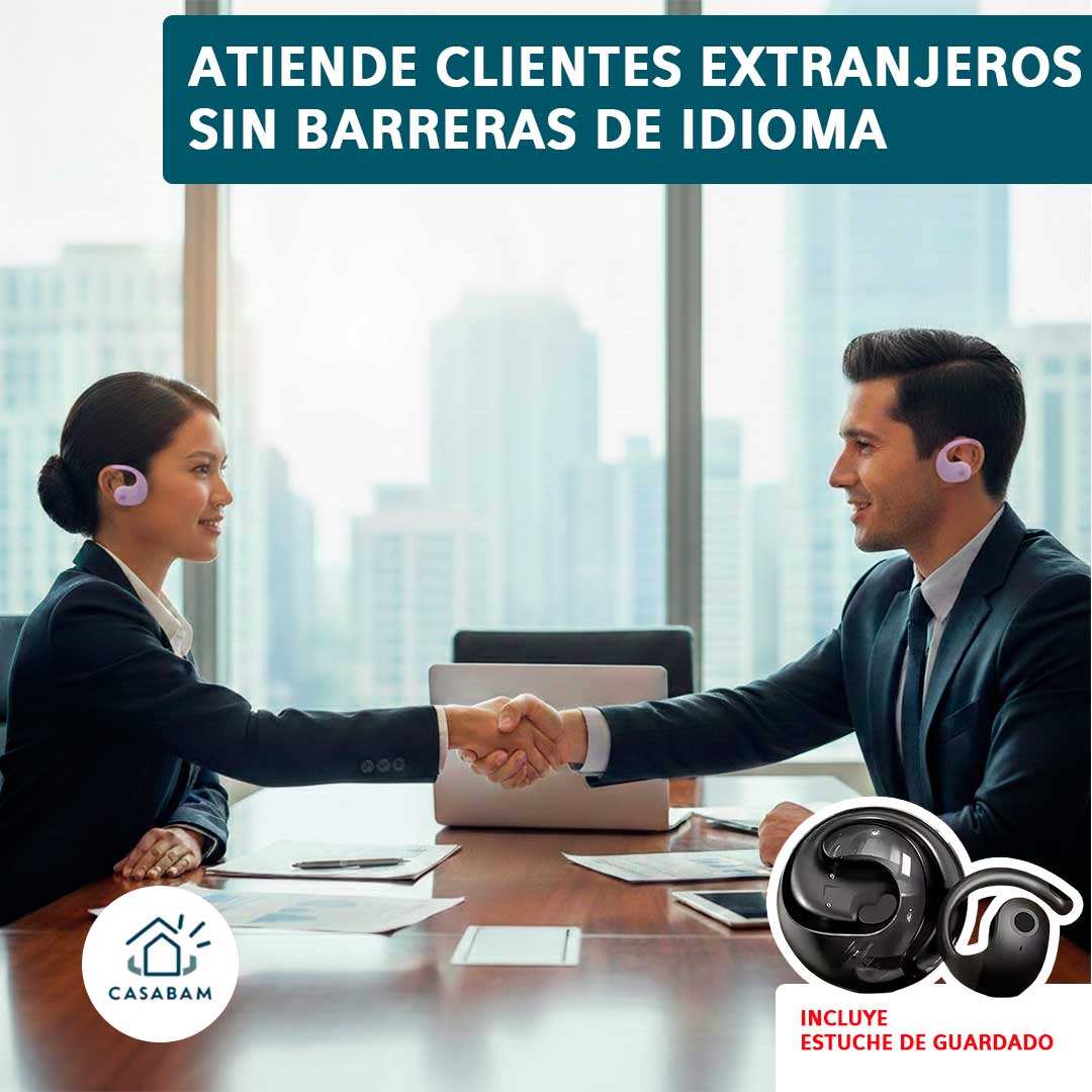 Audífonos Traductores Inteligentes - Traducción en Tiempo Real - Comunícate con cualquier persona sin saber su idioma