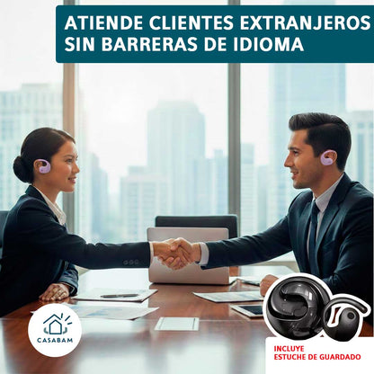 Audífonos Traductores Inteligentes - Traducción en Tiempo Real - Comunícate con cualquier persona sin saber su idioma